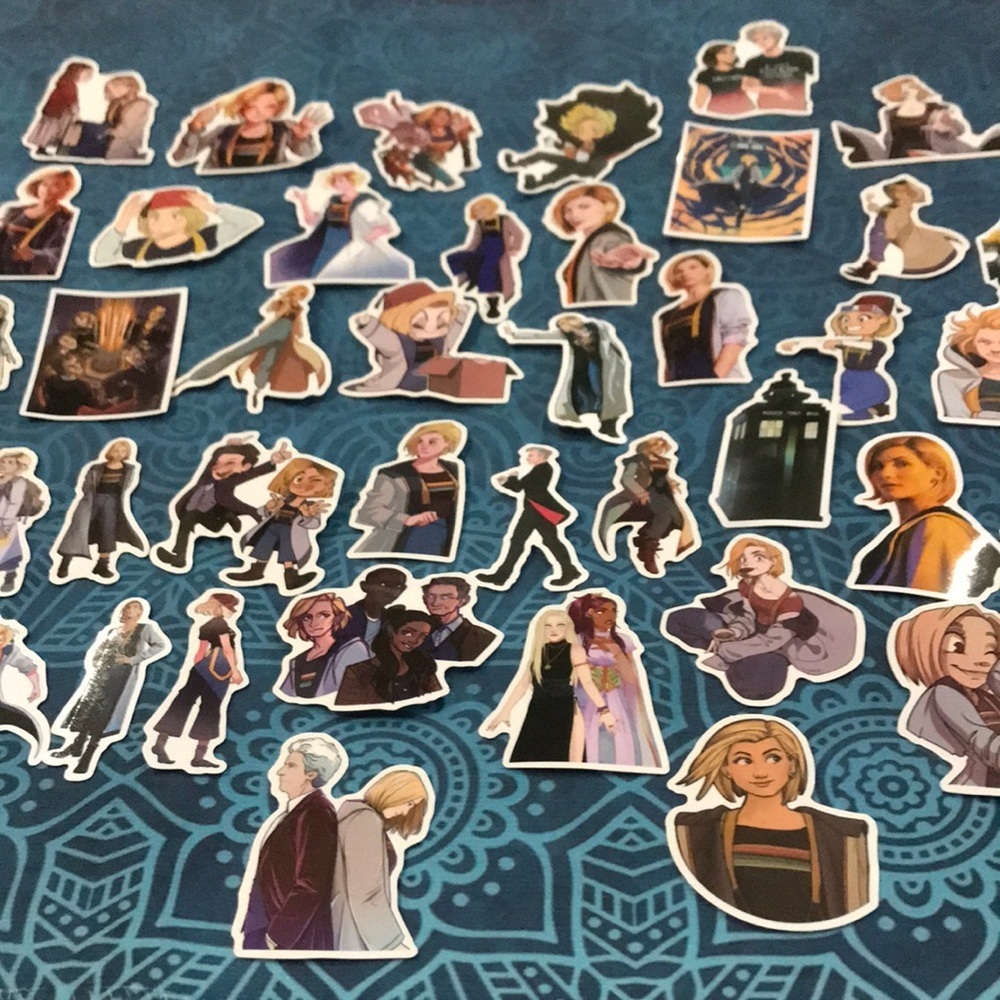 Set/50 Dr Who stickers